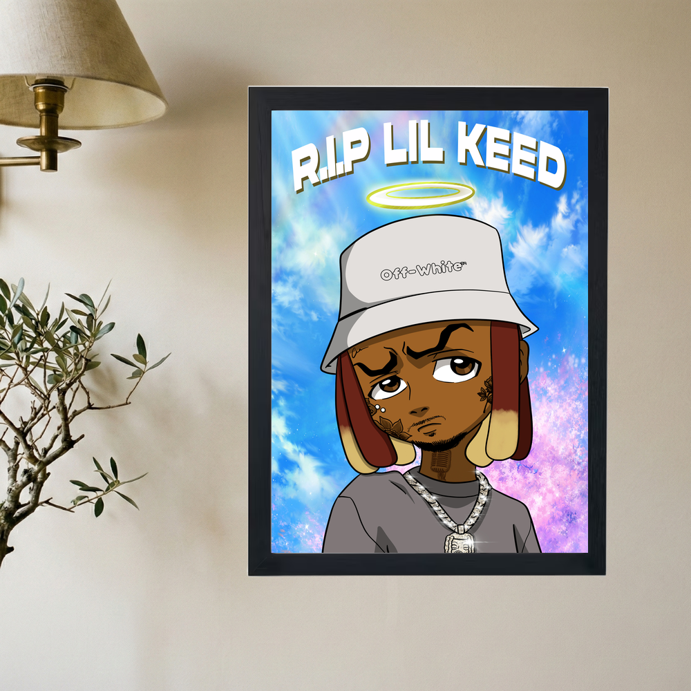 Lil Keed x Boondocks 'RIP' Poster - Mockup 2
