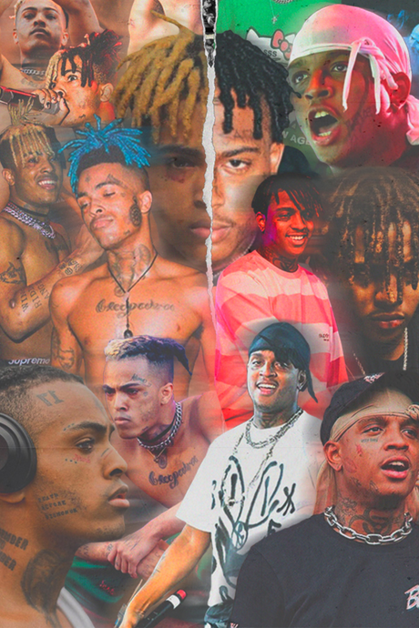 XXXTENTACION x Ski Mask Collage Poster
