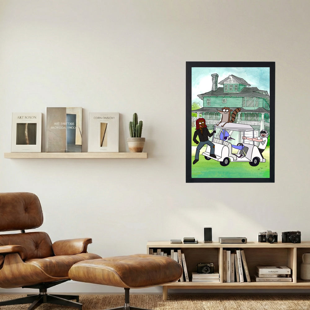 Playboi Carti x Yeat x Regular Show Poster - Mockup 1