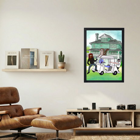 Playboi Carti x Yeat x Regular Show Poster - Mockup 1