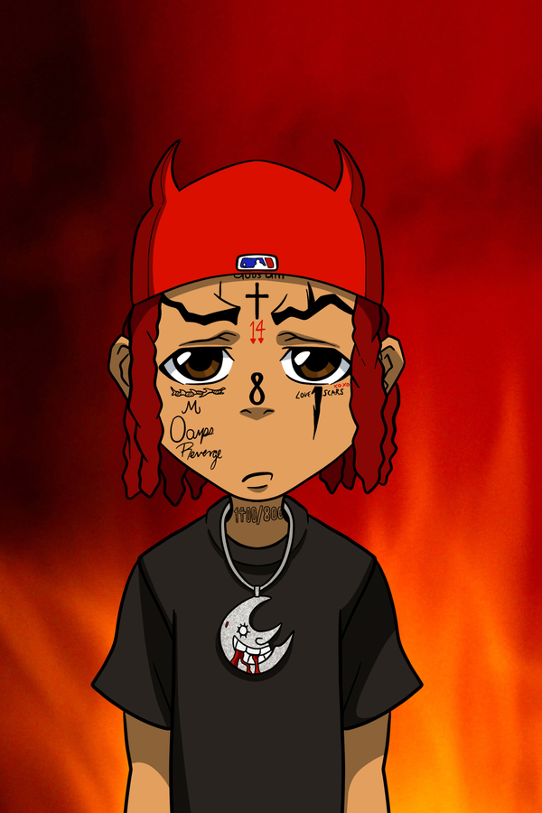 Trippie Redd x Boondocks 'Demon' Poster