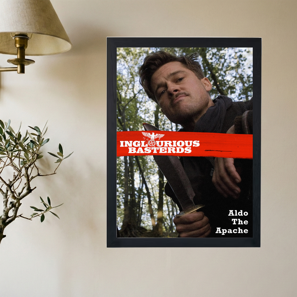 Inglourious Basterds 'Aldo The Apache' Poster - Mockup 2