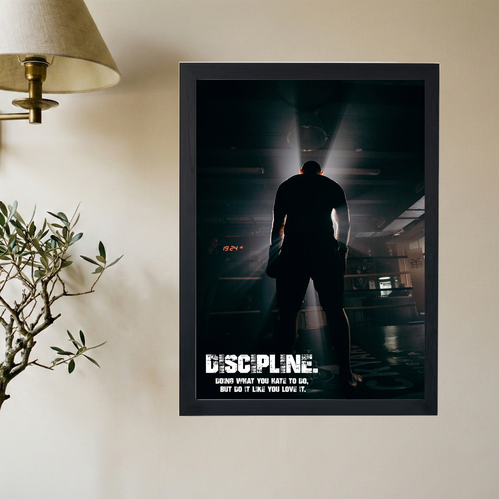 Discipline' Poster - Mockup 2