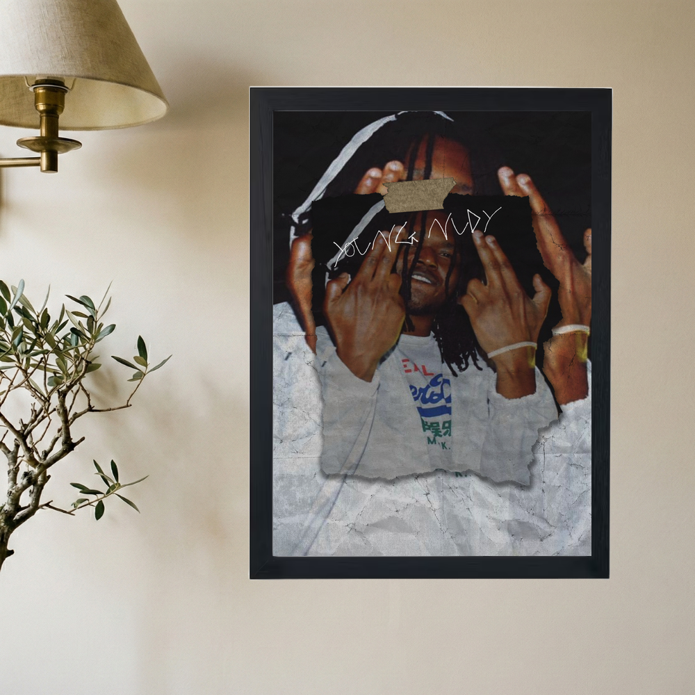 Young Nudy 'Slimeball' Poster - Mockup 2