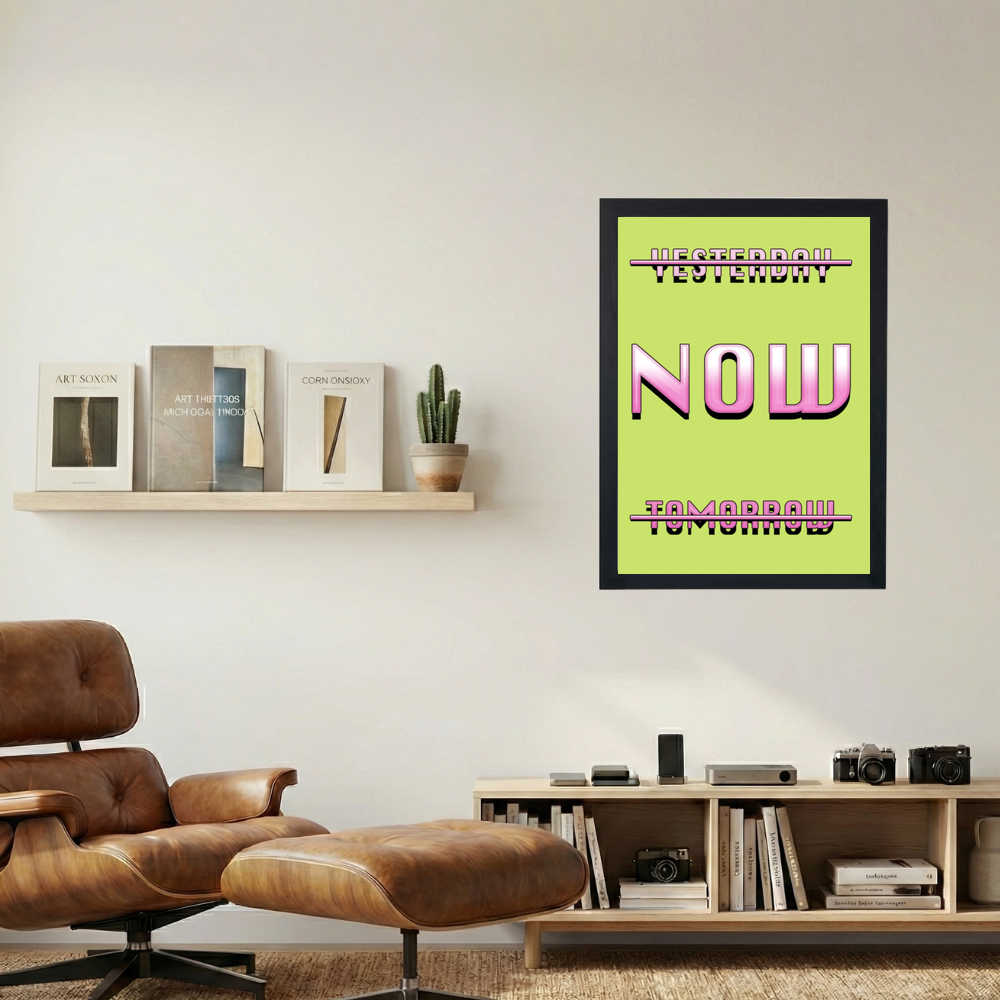 BE PRESENT' Poster - Mockup 1