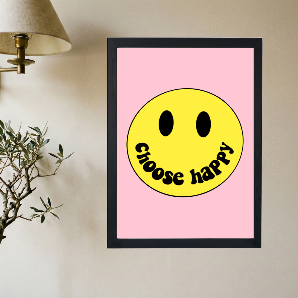 Choose Happy Poster - Mockup 2