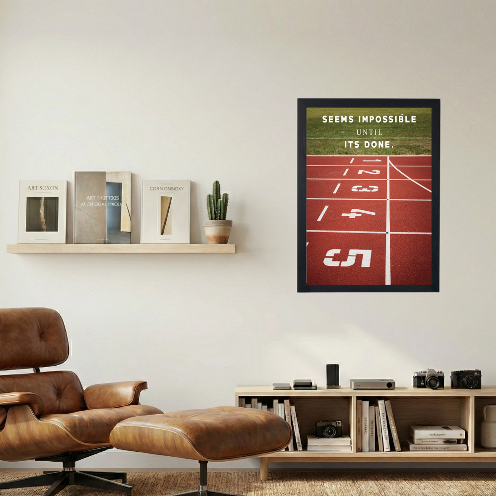 Impossible Until Done' Poster - Mockup 1