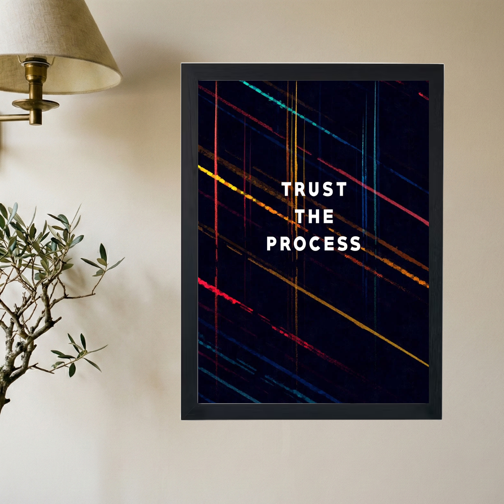 Trust The Process Poster - Mockup 2