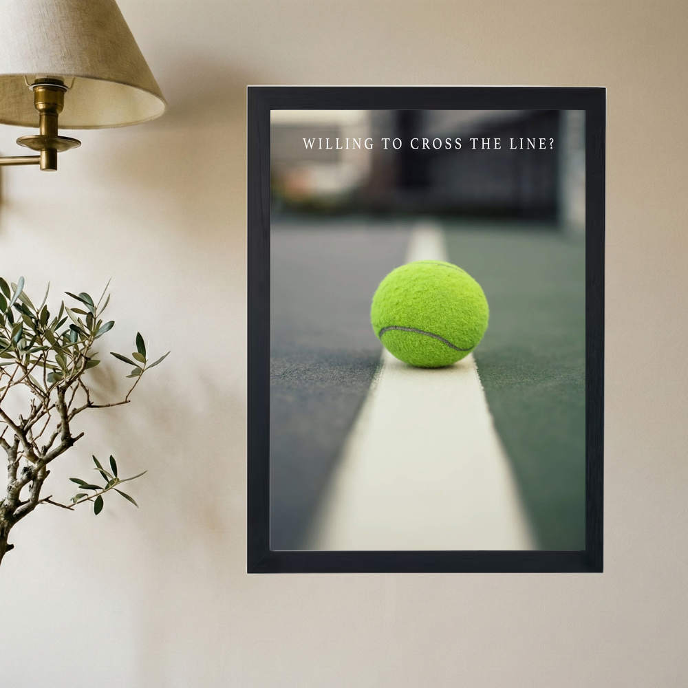 Cross The Line' Poster - Mockup 2