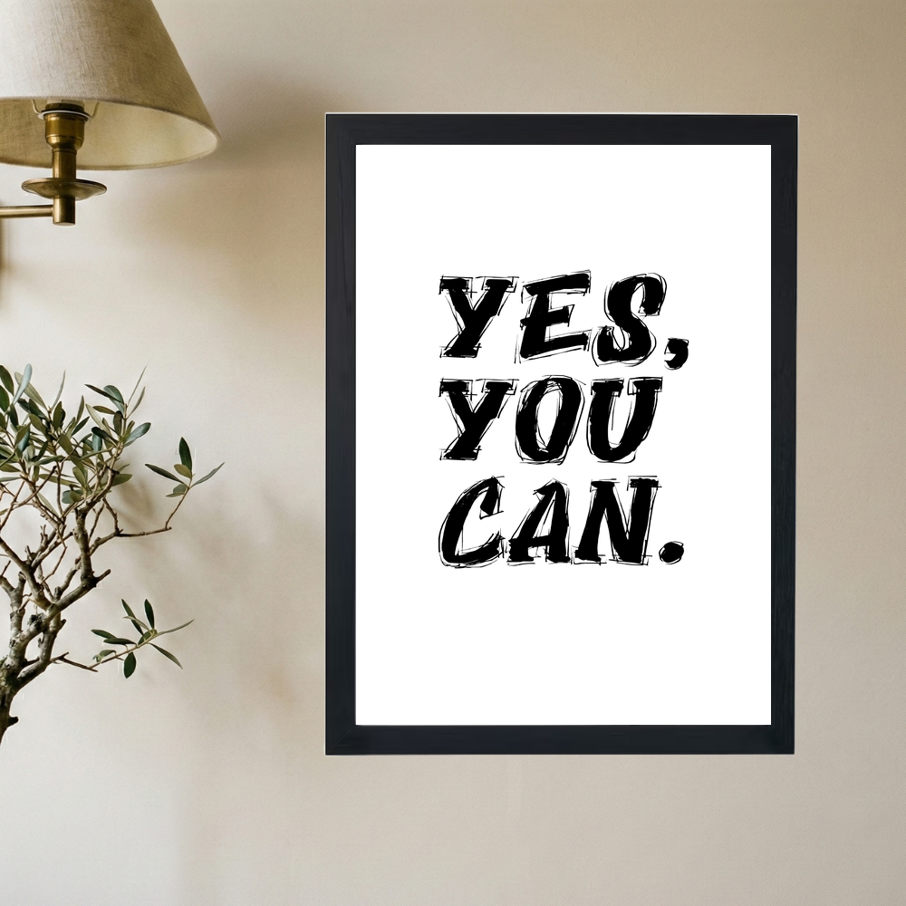 YES YOU CAN Poster - Mockup 2