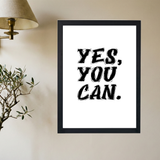 YES YOU CAN Poster - Mockup 2