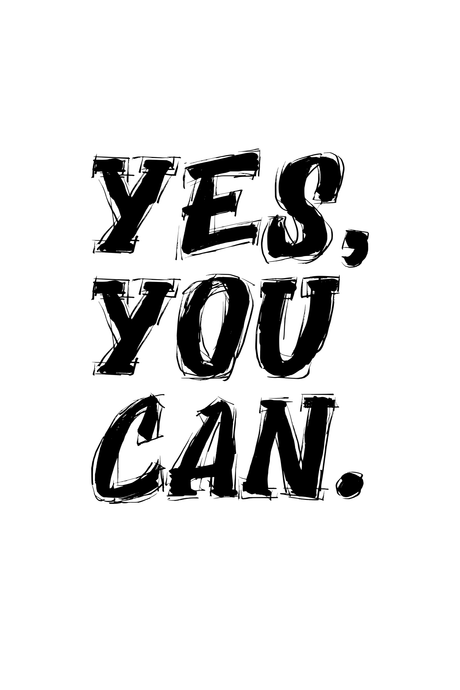 YES YOU CAN Poster