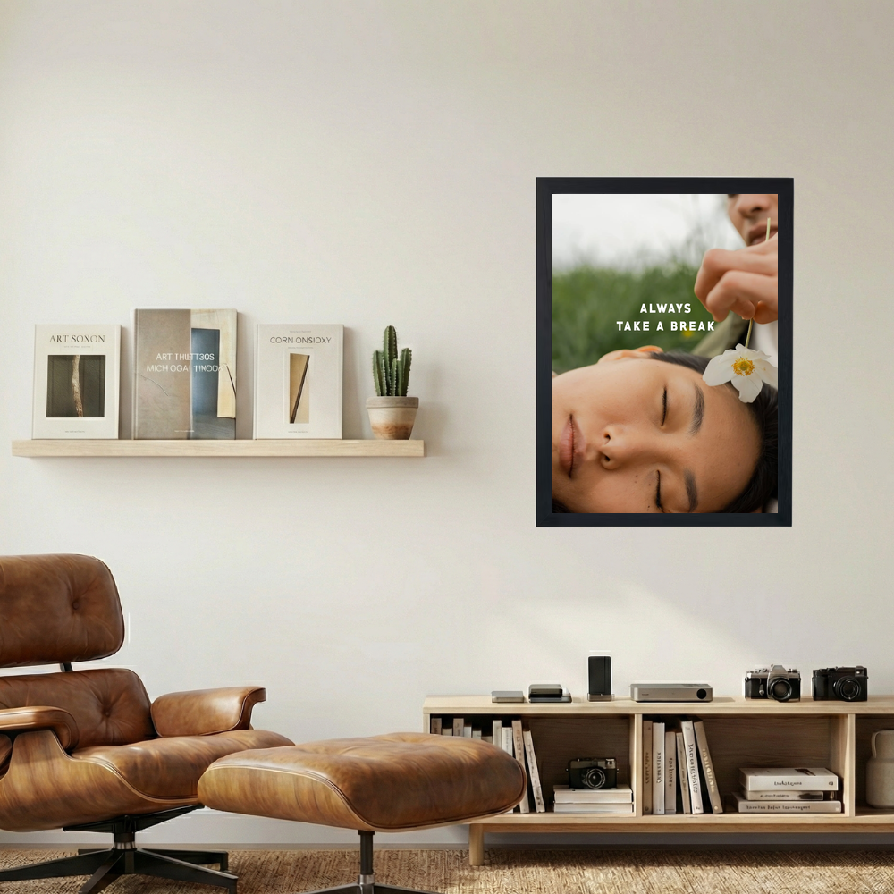 Take A Break' Poster - Mockup 1