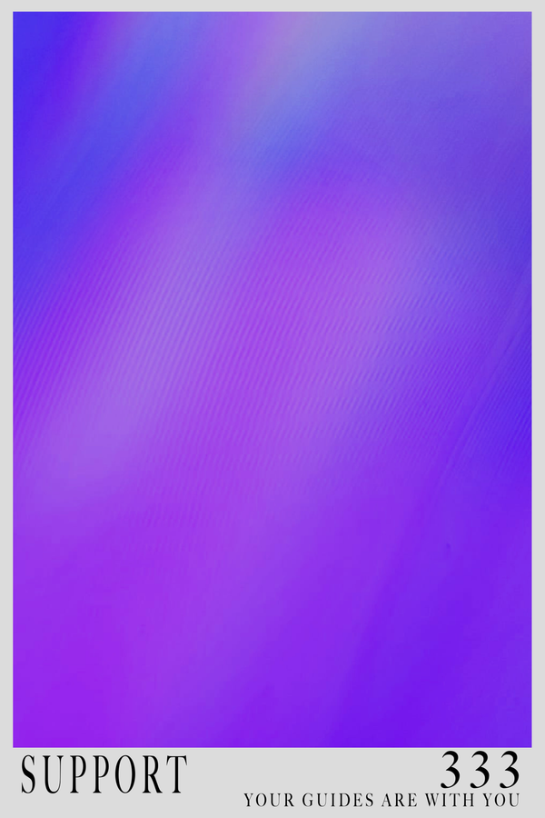 Angel Number 333 'Support' Poster - Mockup 1