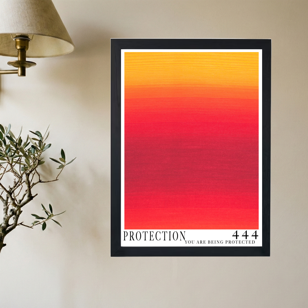 Angel Number 444 'Protection' Poster - Mockup 2