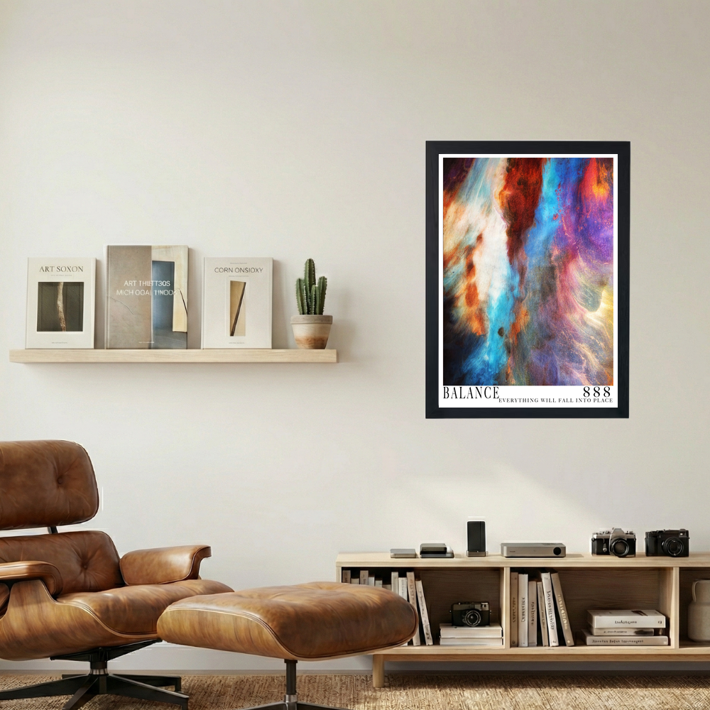 Angel Number 888 'Balance' Poster - Mockup 1