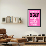 Start To Be Great' Poster V3 - Mockup 1
