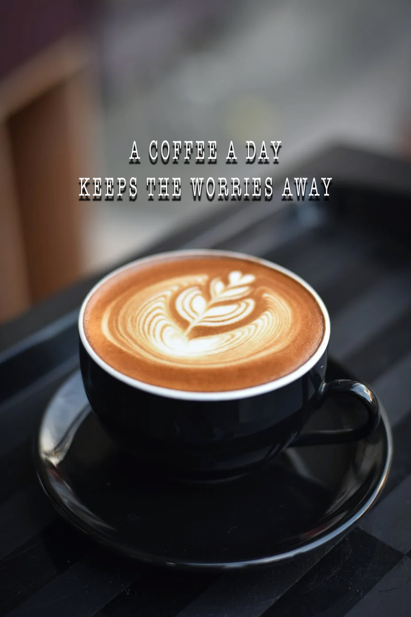 A Coffee A Day' Poster