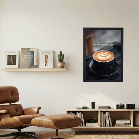 A Coffee A Day' Poster - Mockup 1