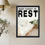 Don't Forget To Rest' Poster - Mockup 2