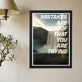 Mistakes Are Proof' Poster - Mockup 2