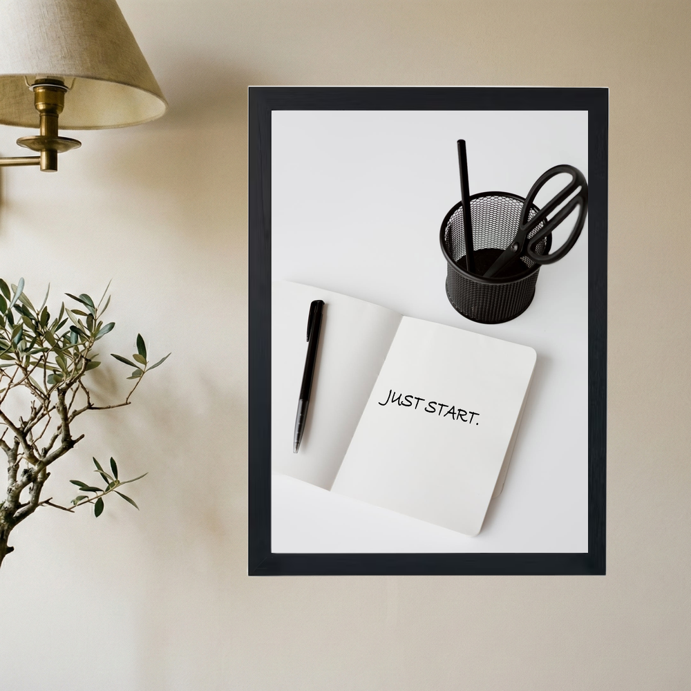 JUST START. Poster - Mockup 2