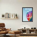 Mistakes Are Proof' Poster V2 - Mockup 1