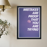 Mistakes Are Proof' Poster V3 - Mockup 2