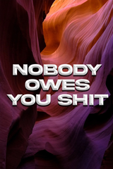 Nobody Owe's You Shit' Poster V5 - Mockup 1