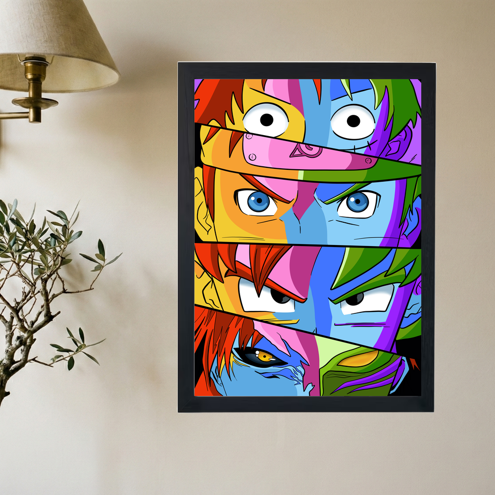 Anime Legends Collaged Poster - Mockup 2