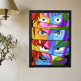 Anime Legends Collaged Poster - Mockup 2
