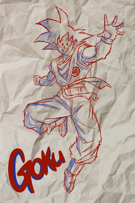 Dragon Ball Z x Goku 'Sketchbook' Poster