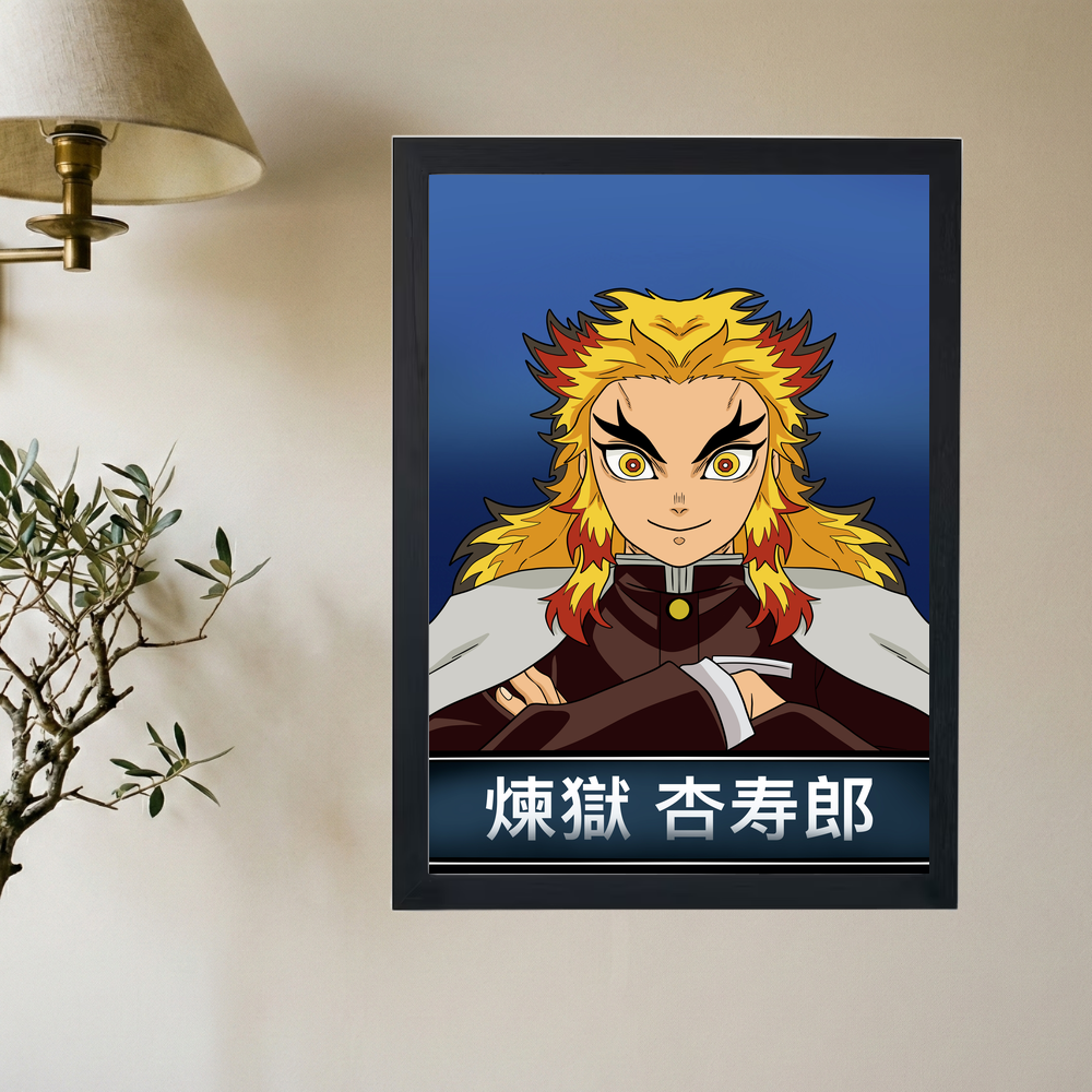 Demon Slayer x Rengoku Poster - Mockup 2