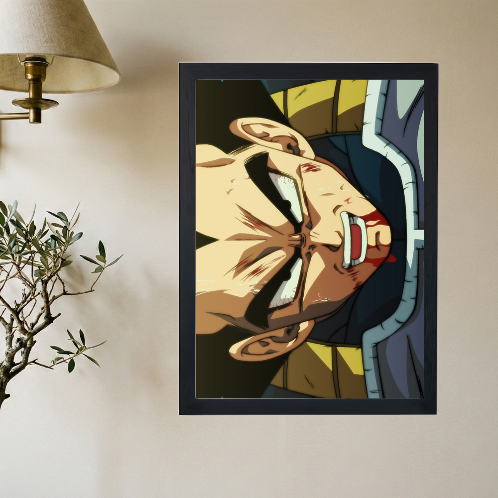 Dragon Ball Z x Vegeta 'Before Destruction' Poster - Mockup 2