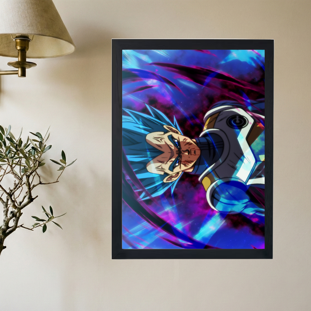 Dragon Ball Z x Vegeta Berserk 'Saiyan Warrior' Poster - Mockup 2