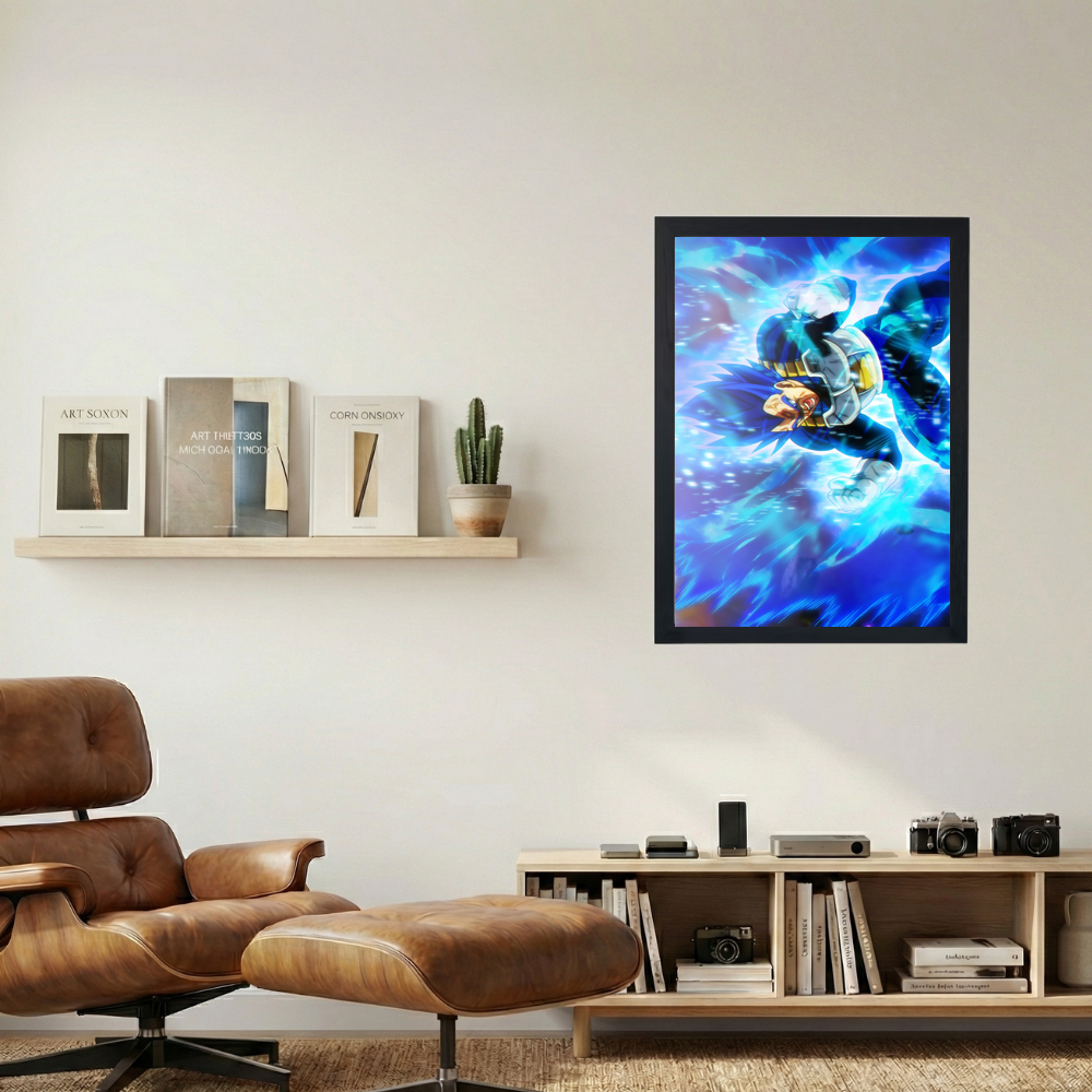 Dragon Ball Z x Vegeta Blue Evolution Poster - Mockup 1