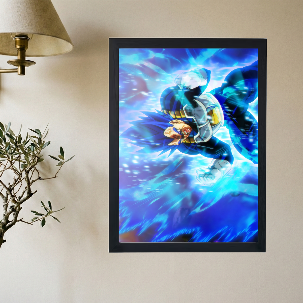 Dragon Ball Z x Vegeta Blue Evolution Poster - Mockup 2