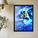Dragon Ball Z x Vegeta Blue Evolution Poster - Mockup 2