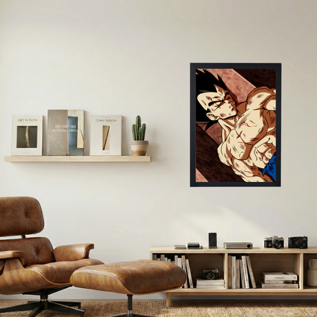 Dragon Ball Z x Vegeta 'Damaged' Poster - Mockup 1
