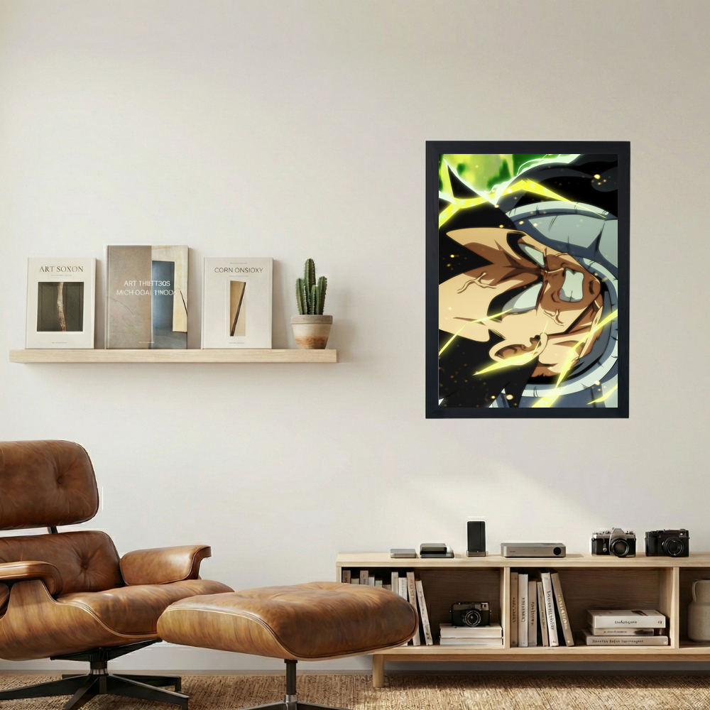 Dragon Ball Z x Vegeta Pistola Poster - Mockup 1