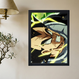 Dragon Ball Z x Vegeta Pistola Poster - Mockup 2