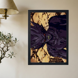 Dragon Ball Z x Vegeta Purple Poster - Mockup 2