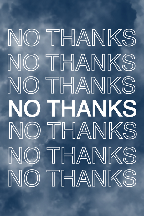 No Thanks' Poster