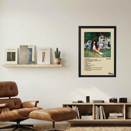 SZA 'Ctrl Tracklist' Poster - Mockup 1