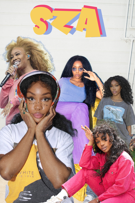 SZA Collage Poster