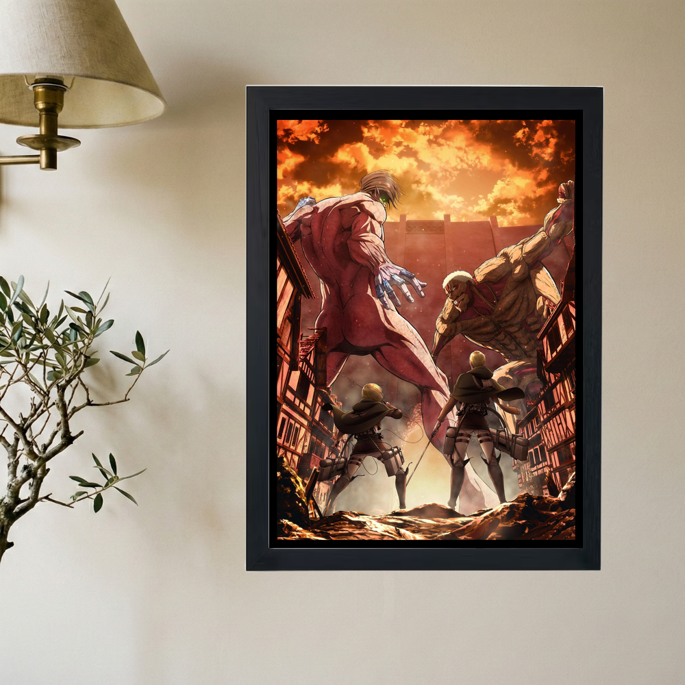 Attack On Titan 'Battle' Poster - Mockup 2