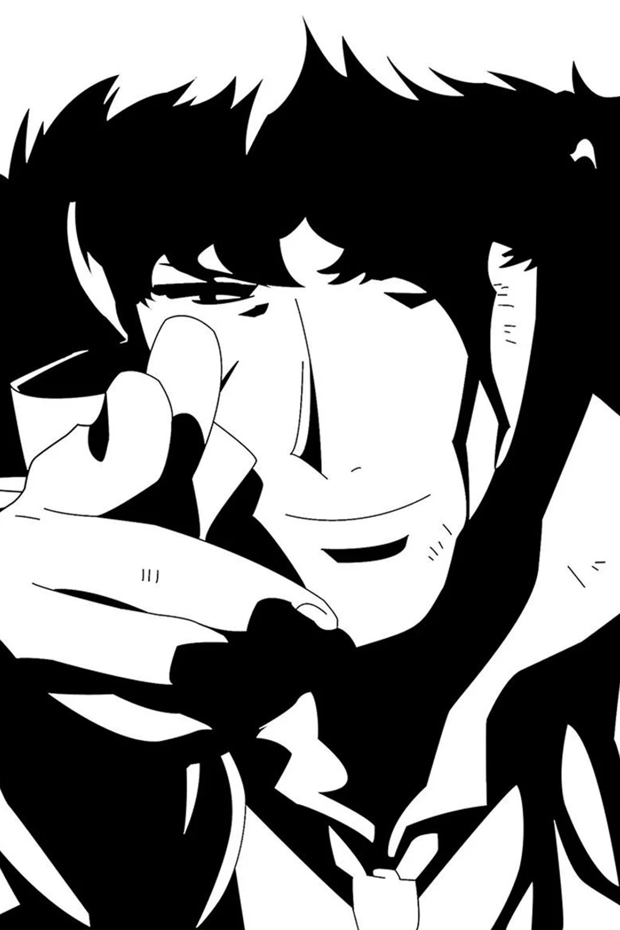 Cowboy Bebop 'Spike' B&W Poster