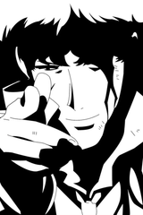 Cowboy Bebop 'Spike' B&W Poster