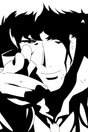 Cowboy Bebop 'Spike' B&W Poster