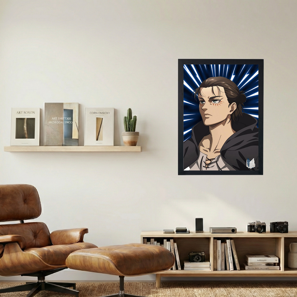 Attack On Titan x Eren Yeager Poster - Mockup 1